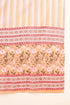 Plus Size Peach Pure Cotton Floral Printed Straight Suit Set